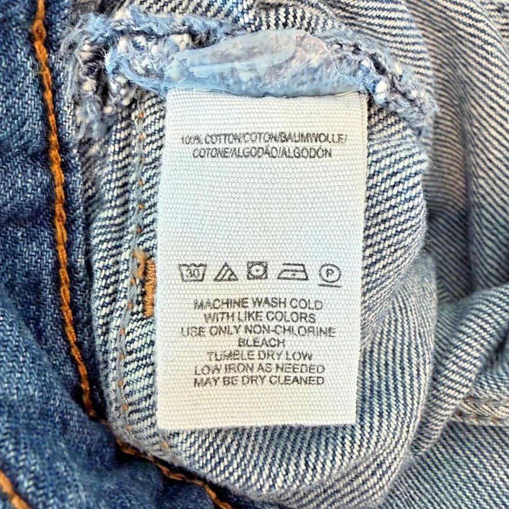 We the Free People Jesse Carpenter Denim Shorts Size 26 High Rise Cut-off Basic - Picture 5 of 7